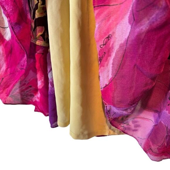 Coldwater Creek Tiered Floral Skirt Women’s Small Bohemian - Picture 3 of 7